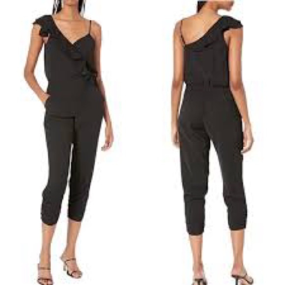 Parker Black Ruffle Jumpsuit